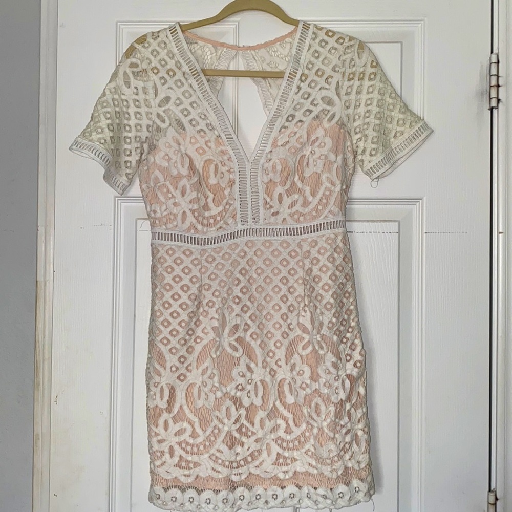 White lace dress